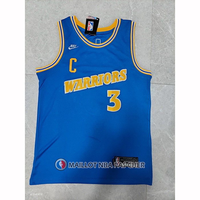 Maillot Golden State Warriors Jordan Poole NO 3 Classic 2022-23 Bleu